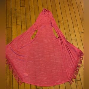 Self esteem youth medium pink tank top cardigan